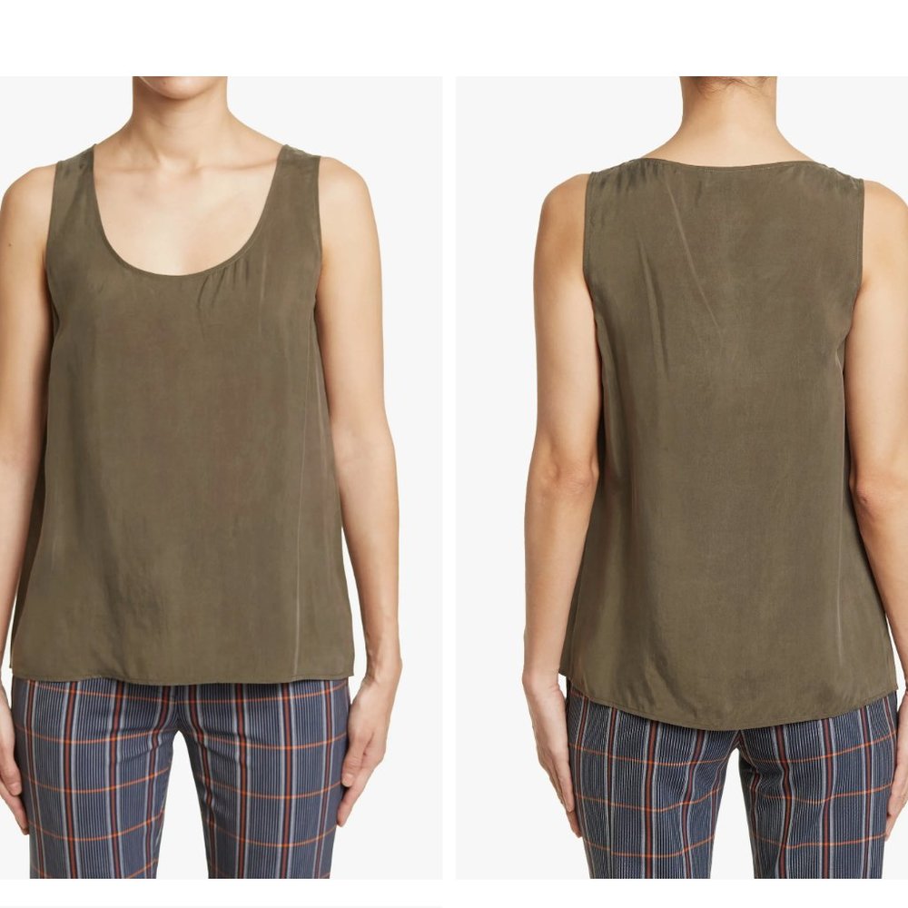 St John Sandwashed Scoop Neck Shell Tank Top (XS)